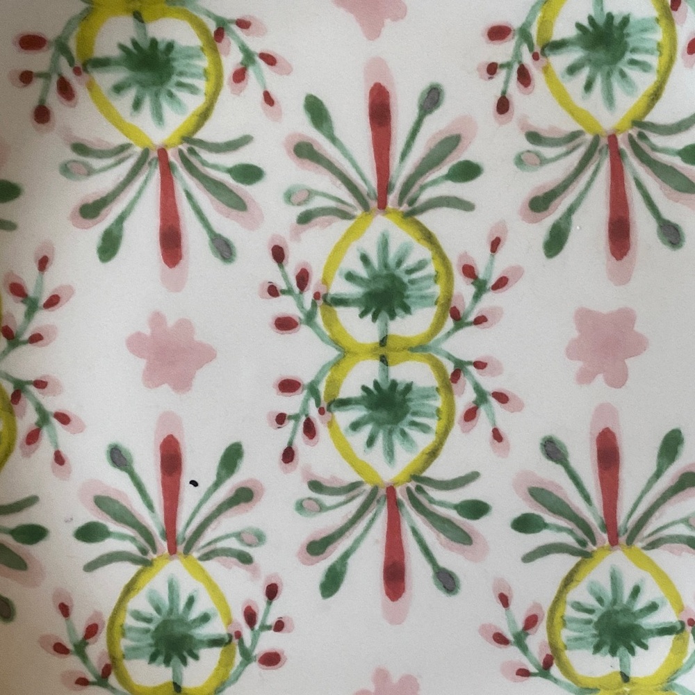 Floral Patterned Creative CoOp Ceramic Plate - Picture 2 of 7